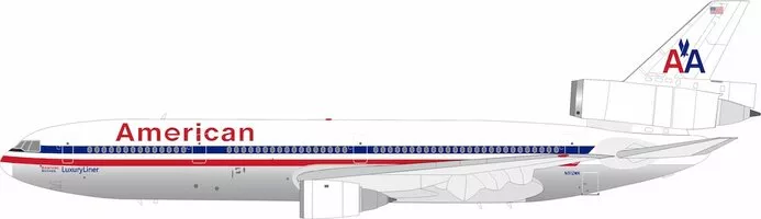 Douglas DC10-10 American Airlines Polished