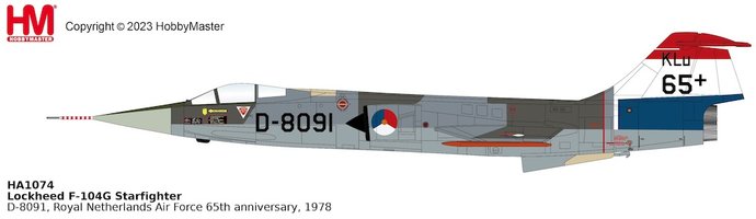 F104G Starfighter KLU, Royal Netherlands, 1978