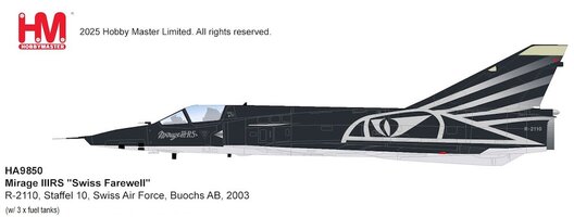 Dassault Mirage IIIRS "Swiss Farewell", Staffel 10,  2003