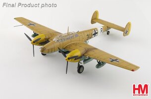 Bf110E-2 Messerscmitt Luftwaffe, 3U+AR, 7./ZG 26, Taliansko 1941 (špeciálna veterná verzia)