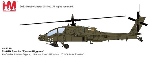 Boeing AH-64D Apache "Tyrone Biggums" 4th Combat Aviation Brigade, US Army, June 2018 to Mar. 2019 "Atlantic Resolve"