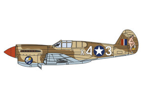 Curtiss P-40F Warhawk  "Miss Memphis", North Africa 1943