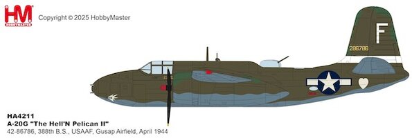 Douglas A-20G Havoc USAAF "The Hell'N Pelican II"