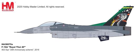 F-16A Royal Thai AF 403 Sqn 2016