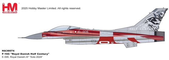 F-16C Royal Danish AF "Royal Danish Half Century" "Solo 2024"