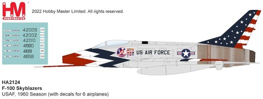 F100 Super Sabre Skyblazers USAF, 1960 Season