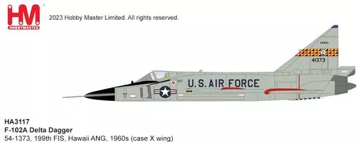 F102A Delta Dagger, USAF, 199th FIS, Hawaii ANG, 1960s