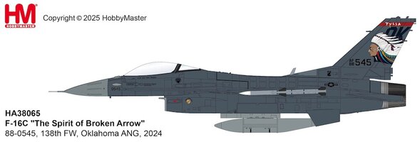 F16C Fighting Falcon USAF "The Spirit of Broken Arrow", 138th FW, Oklahoma ANG, 2024