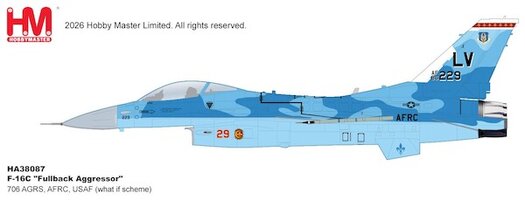F16C "Fullback Aggressor" 706 AGRS, AFRC, USA