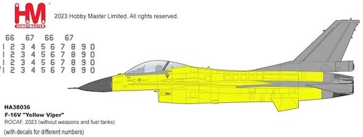 F16V Fighting Falcon "Yellow Viper" +decals