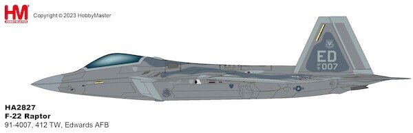F22A Raptor USAF, 91-4007,412 TW, Edwards AFB