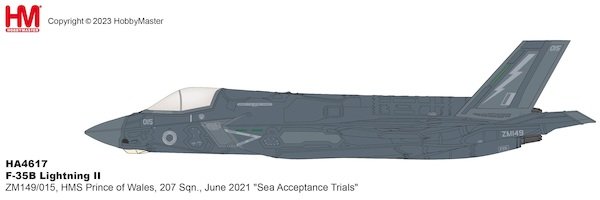F35B Lightning II  HMS Prince of Wales, 207 Sqn., June 2021 "Sea Acceptance Trials"
