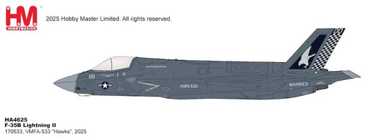 F35B Lightning II, Royal Air Force "Hawks", 2025