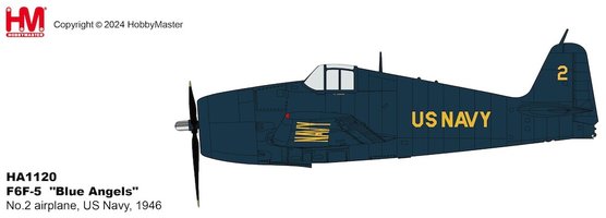 Grumman F6F-5 Hellcat "Blue Angels" No.2 , US Navy, 1946