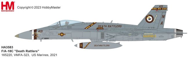 F/A-18C VMFA-323 Hornet "Death Rattlers" US Marines (2021)