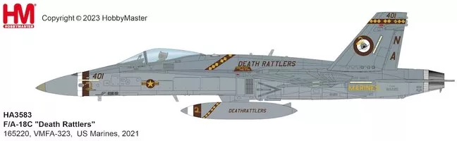 F/A-18C VMFA-323 Hornet "Death Rattlers" US Marines (2021)