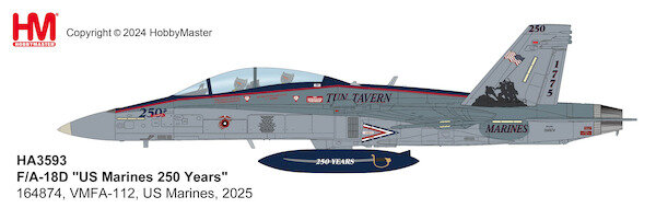 F/A-18D Hornet US Marines "US Marines 250 Years"