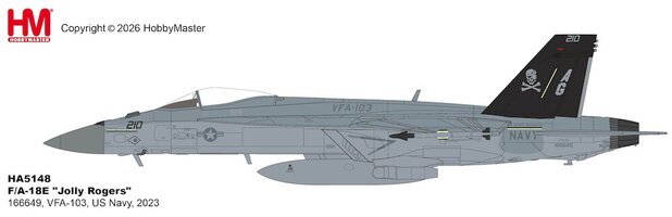 F/A-18E "Jolly Rogers" 166649, US Navy, 2023