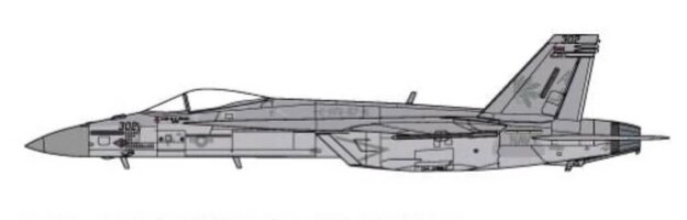 F/A18E Hornet U.S. NAVY Golden Warriors