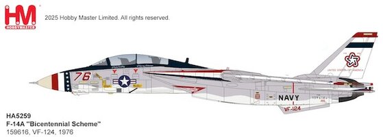 Grumman F14A Tomcat US Navy "Bicentennial Scheme", 1976