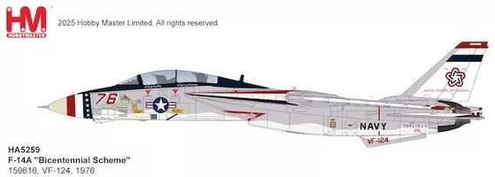 Grumman F14A Tomcat US Navy "Bicentennial Scheme", 1976