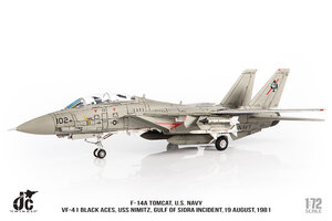 Grumman F14A Tomcat US Navy "Black Aces, USS Nimitz, Gulf of Sidra incident, August 19th, 1981"