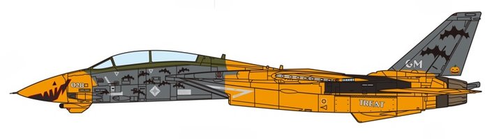 Grumman F14D Tomcat Ace Combat, "Pumpkin Face"