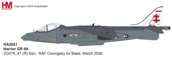Harrier GR.9A , 41 (R) Sqn., RAF Coningsby Air Base, March 2006