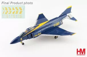 McDonnell Douglas F-4J Phantom II US Blue Angels, 1969 s nálepkou pro lítadla č.1 až č.6