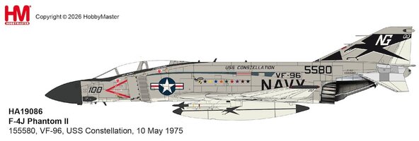 McDonnell Douglas F-4J Phantom US Navy, VF-96, USS Constellation, 10 May 1975