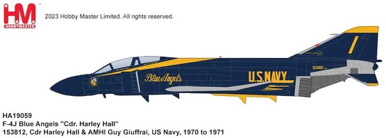 McDonnell Douglas F4J Phantom II US Navy Blue Angels "Cdr. Harley Hall"