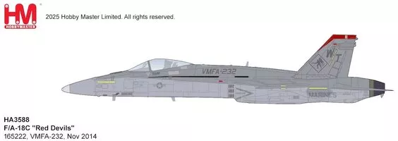 Mcdonnell DouglasF/A-18 Hornet "Red Devils"  VMFA-232, Nov 2014