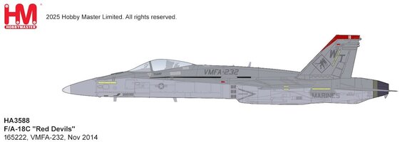 Mcdonnell Douglas F/A-18 Hornet "Red Devils"  VMFA-232, Nov 2014