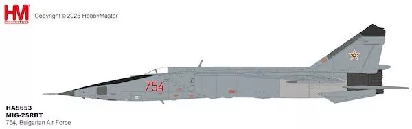 MIG-25RBT Foxbat, 754, Bulgarian Air Force