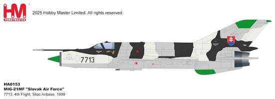 MIG21MF Fishbed Slovak Air Force, 4th Flight, Sliac Airbase, 1999