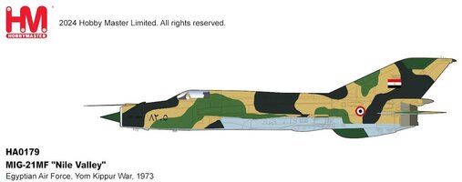 MIG21MF "Nile Valley" Egyptian Air Force, Yom Kippur War, 1973