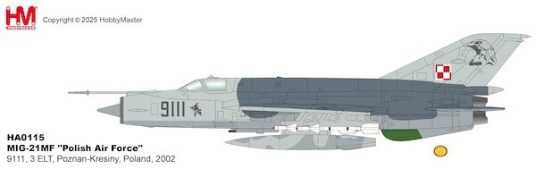 MIG21MF Polish Air Force, 3 ELT, Poznan-Kresiny, 2002