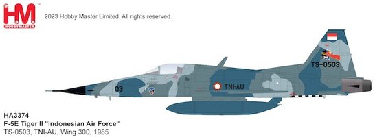 Northrop F-5E Tiger II Indonesian Air Force TS-0503, TNI-AU, Wing 300, 1985