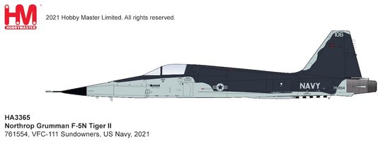 Northrop Grumman F-5N Tiger II , VFC-111 Sundowners, US Navy, 2021