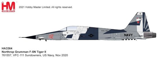 Northrop Grumman F-5N Tiger II , VFC-111 Sundowners, US Navy, Nov 2020