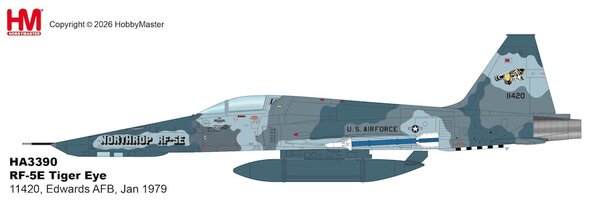 Northrop RF-5S Tiger Eye 11420, Edwards AFB, Jan 1979