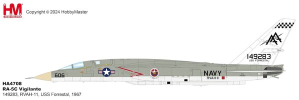 RA5C Vigilante US Navy, RVAH-11, USS Forrestal, 1967