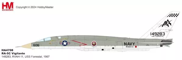 RA5C Vigilante US Navy, RVAH-11, USS Forrestal, 1967