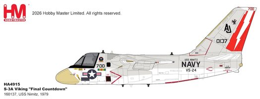 S3A Viking US Navy, "Final Countdown", USS Nimitz, 1979