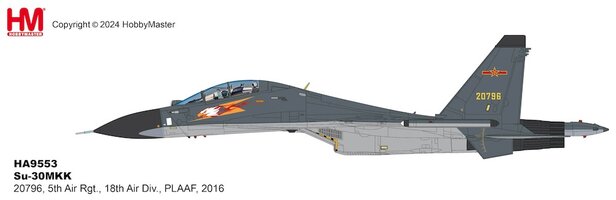 Sukhoi SU30Mkk Flanker, 5th Air Rgt., 18th Air Div., PLAAF China, 2016