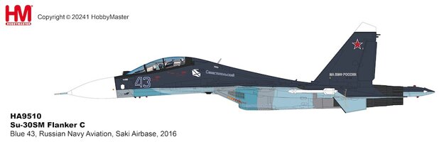 Sukhoi SU30SM Flanker C Blue 43, Russian Navy Aviation, Saki Airbase, 2016