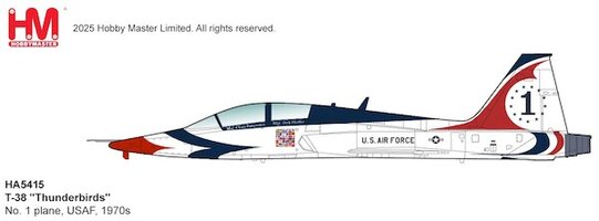 T38 Talon Thunderbirds No.1 plane, 1970s