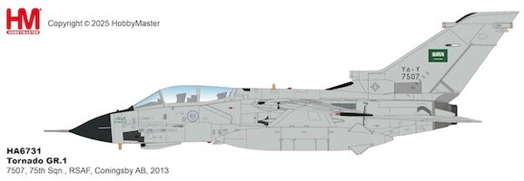 Tornado GR1, 75th Sqn., RSAF, Coningsby AB, 2013
