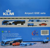 Airport GSE Sets KLM Cobus, Car, Paymover w/tow bar, GPU Set 3