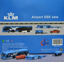 Letištní GSE Soupravy KLM Cobus, auto, Paymover w/tow bar, GPU Set 3